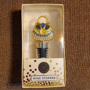 Modern Expressions Wine Stopper. Purse Design.  NIB Sealed